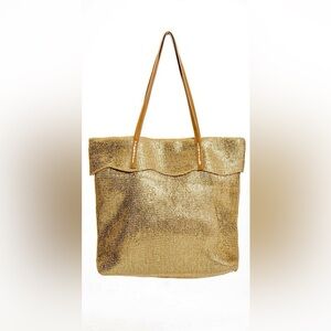 Muche Et Muchette woven gold tote
